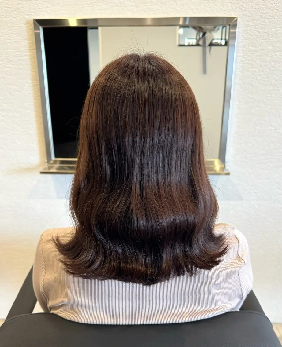 ミディアム 山下 遼香のヘアスタイル