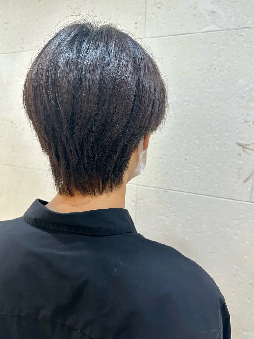 ミディアム カラー メンズ ブラウンカラー 安田 柚月のヘアスタイル