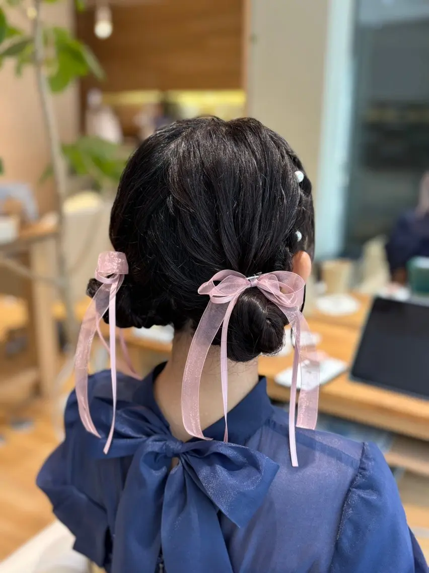 セミロング ヘアアレンジ お団子ヘア ヘアセット 準優勝🥈🙇7/6 12時〜⭕️✨東美杏のヘアスタイル