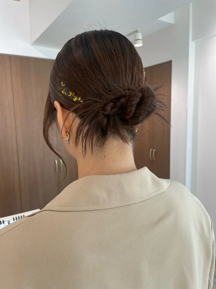 セミロング ヘアセット 店長福島成美/髪質 改善縮毛矯正/カラーのヘアスタイル