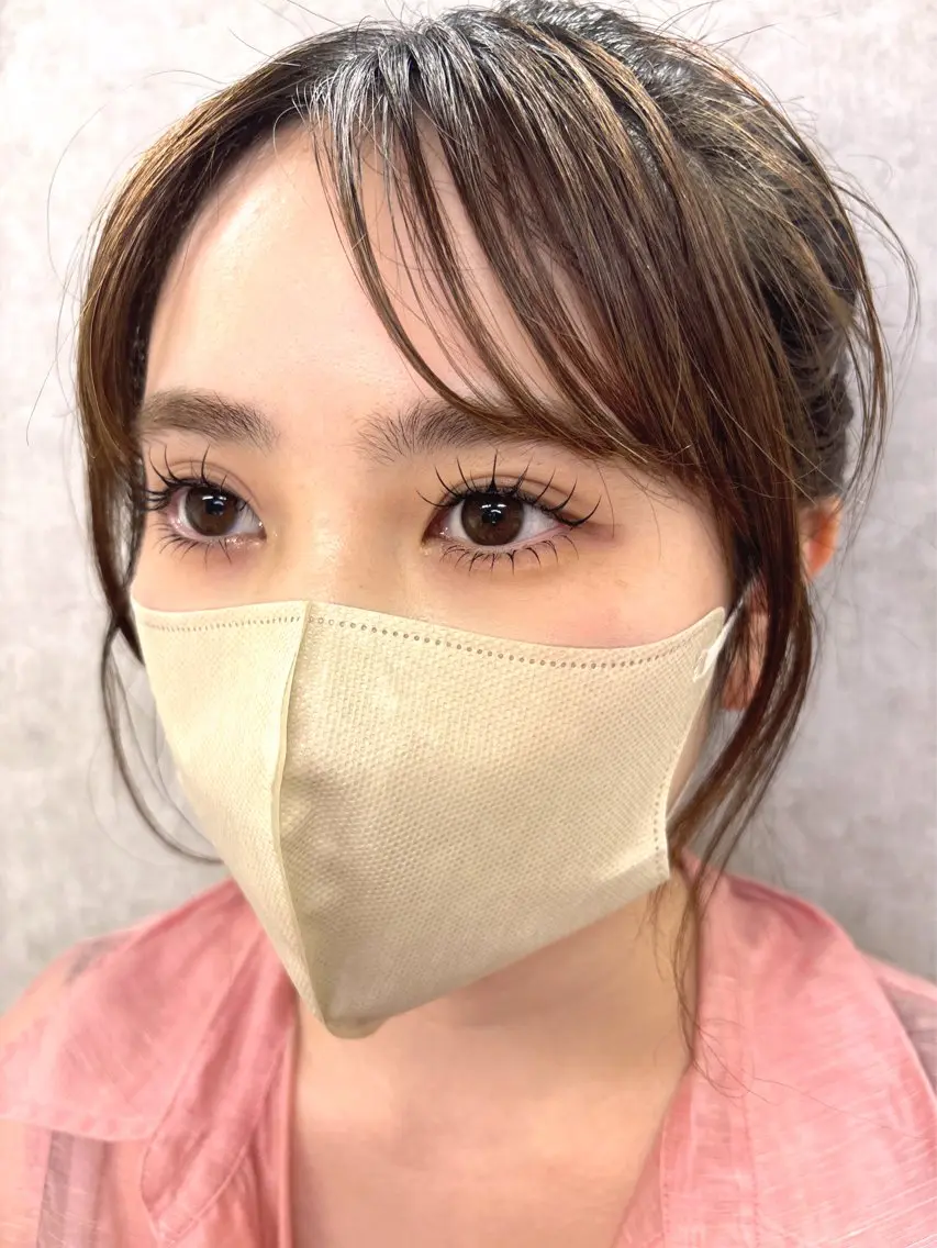上まつ毛パーマ×下まつ毛エクステ30本の写真