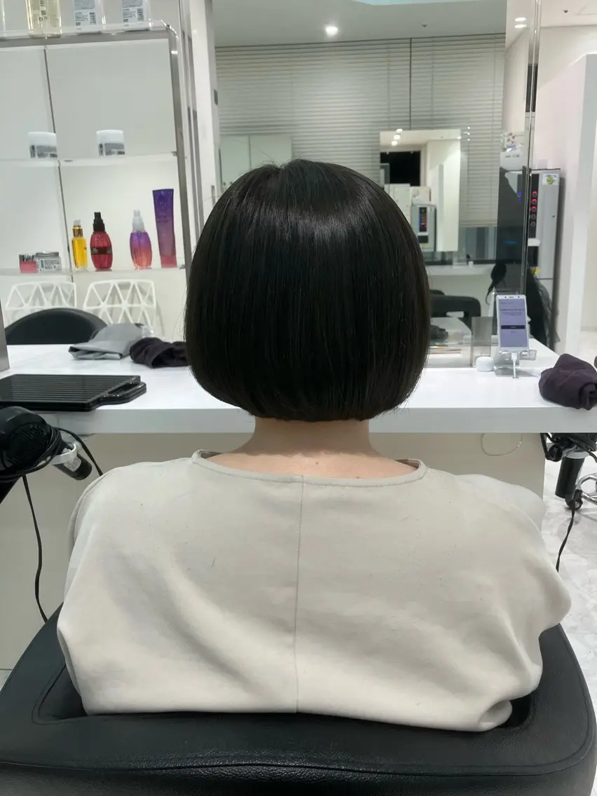 ショート カラー ヘアアレンジ 💓色落ちまで綺麗な 垢抜けカラー💓のヘアスタイル