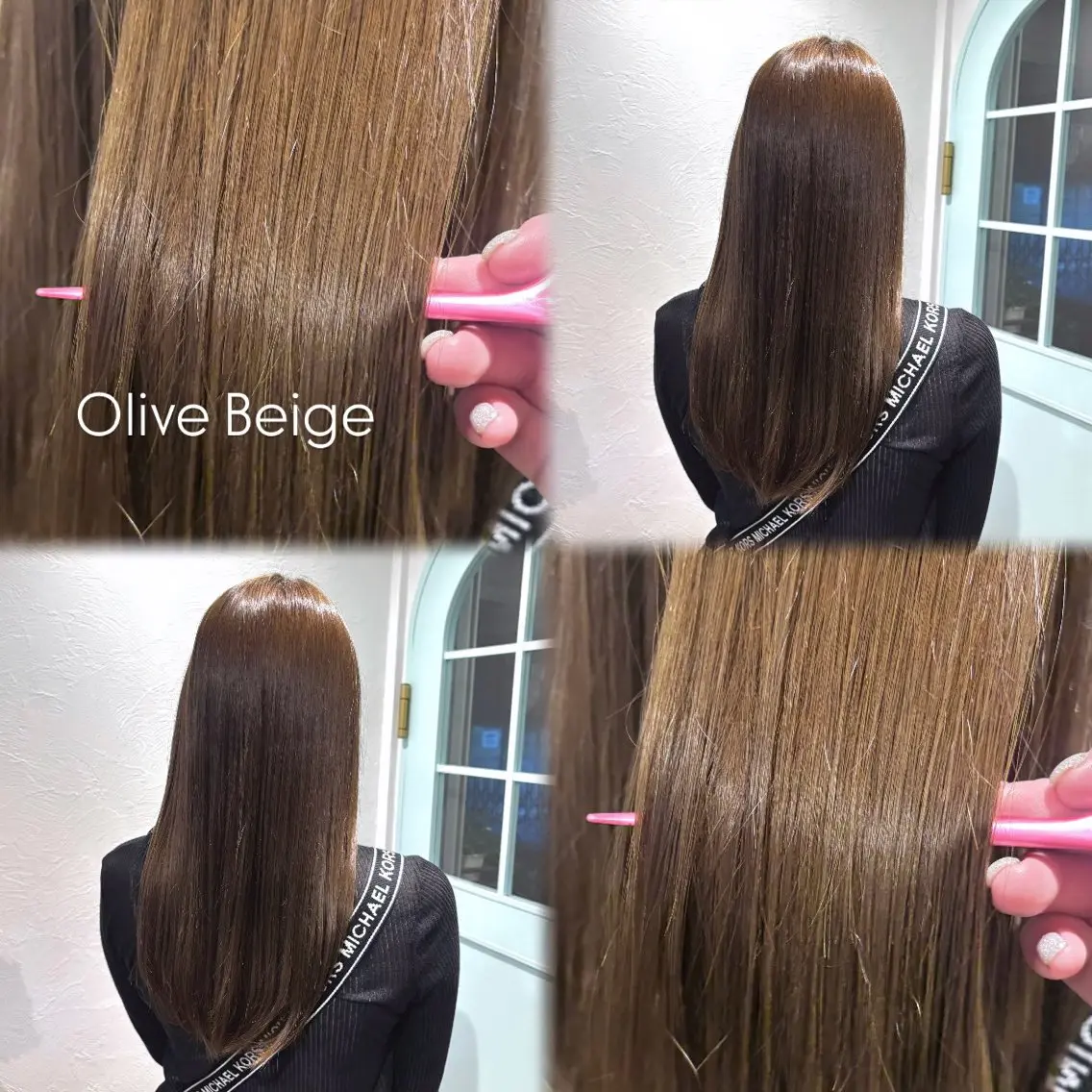 セミロング カラー 透明感カラー 𝒀𝑼𝑴𝑬 |艶髪透明感カラー♡のヘアスタイル