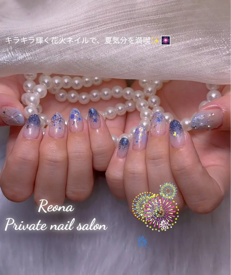 ネイル フットネイル 夏ネイル ワンホンネイル Reona Nailのネイルデザイン