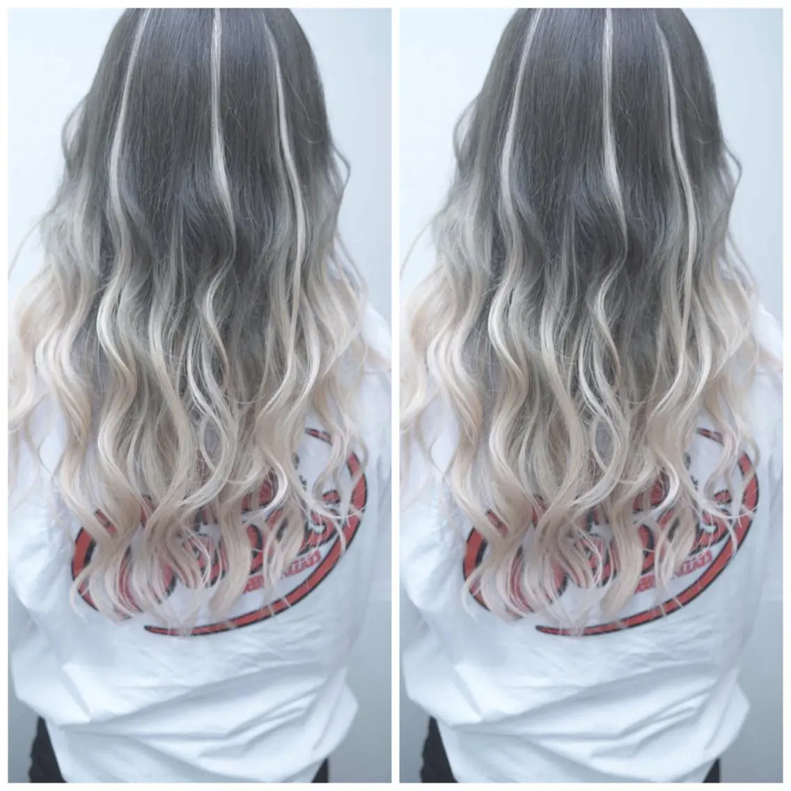 ロング カラー シールエクステ メッシュ エクステ ヤナ マネージャーのヘアスタイル