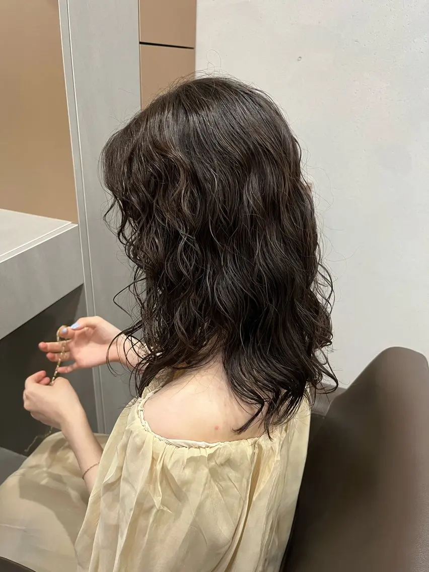 ロング パーマ パーマ ロングパーマ木村 ボブパーマのヘアスタイル