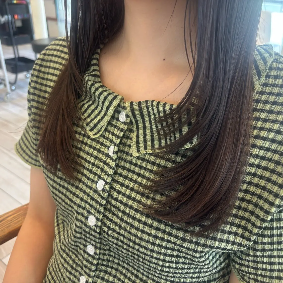 ロング 顔周りカット レイヤーカット カット RISAKO🏁 ボブ/レイヤーのヘアスタイル