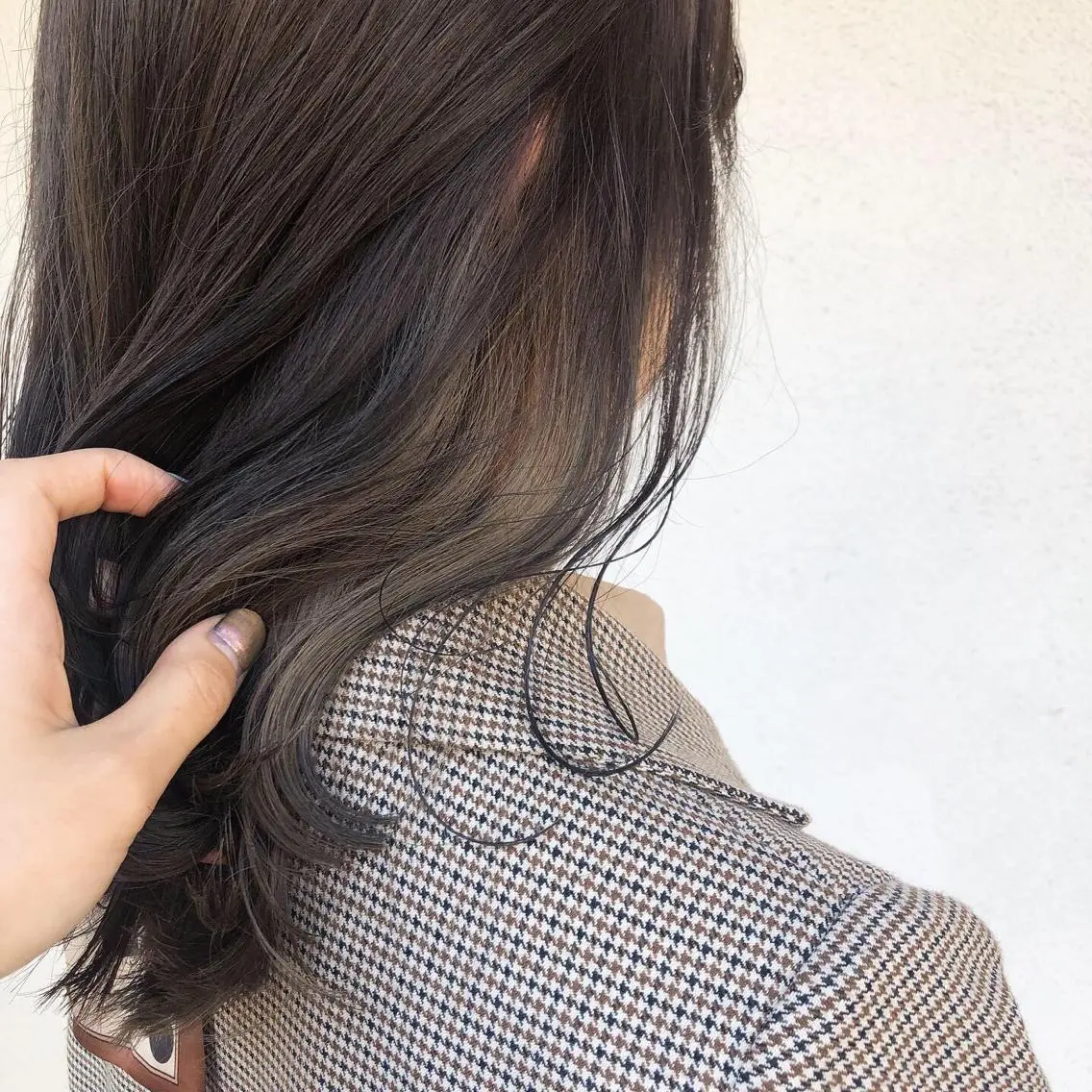セミロング カラー ヘアアレンジ ベージュカラー グレージュ インナーカラー カット ヘアカラー トリートメント 酸性縮毛矯正🧴韓国 レイヤー/髪質改善のヘアスタイル