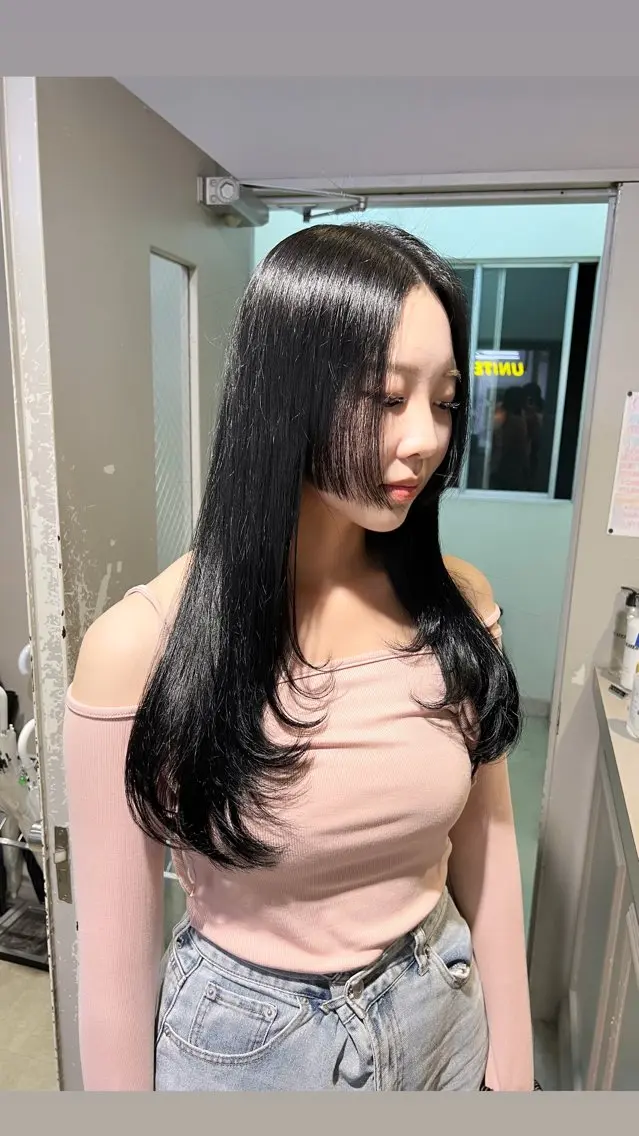 ロング カラー パーマ ヘアアレンジ メンズ 上品＆韓国風 🥀海心🥀のヘアスタイル