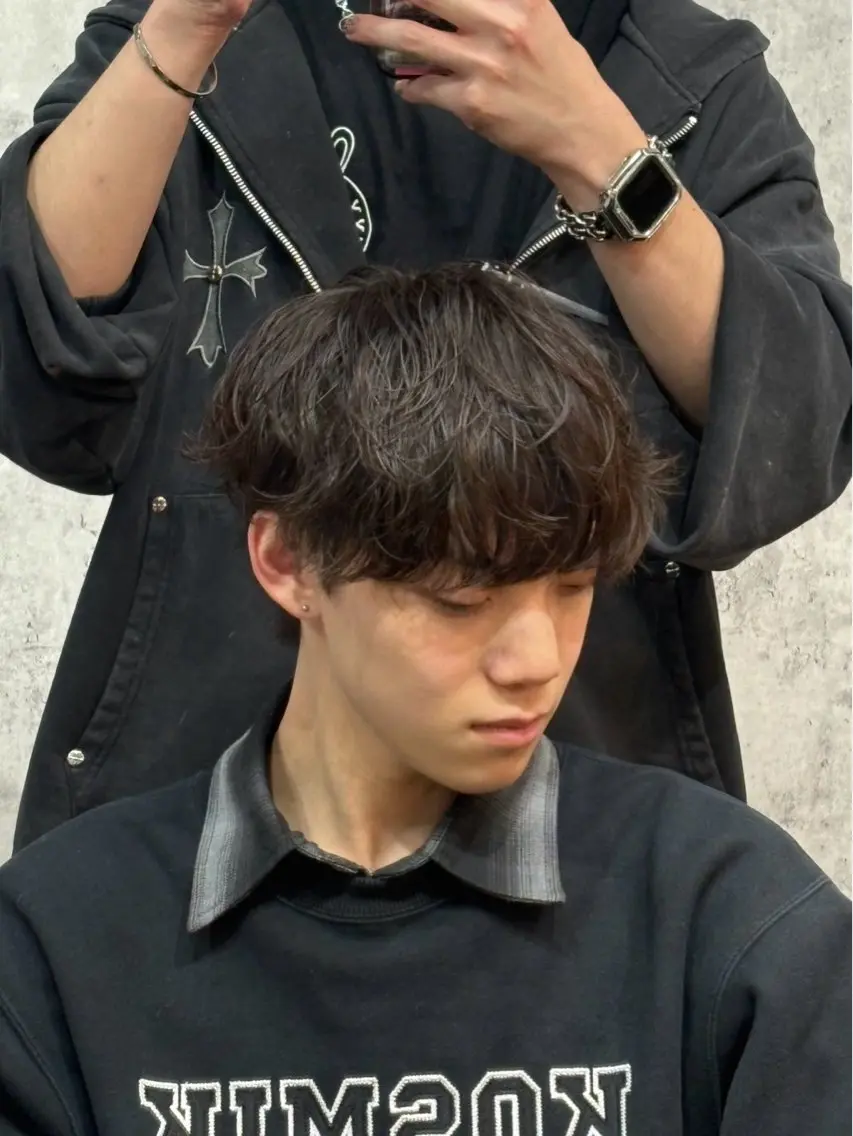 ショート メンズ パーマ 垢抜けメンズ特化✨ マキシ✨のヘアスタイル