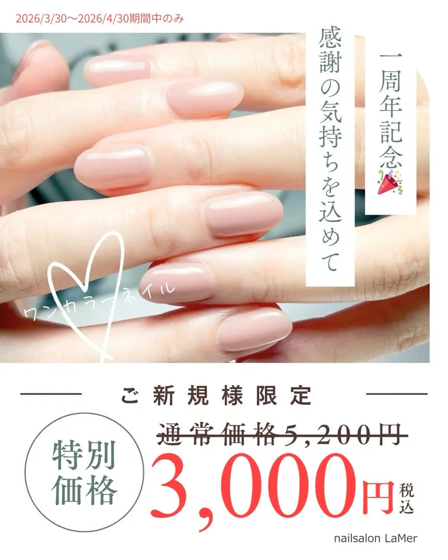 ネイル ワンカラーネイル nailsalon La Merのネイルデザイン