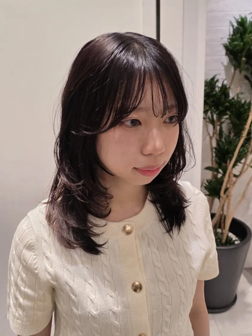ミディアム カラー カット トリートメント ✂髪質改善ストレート NO.1 深澤 颯斗のヘアスタイル