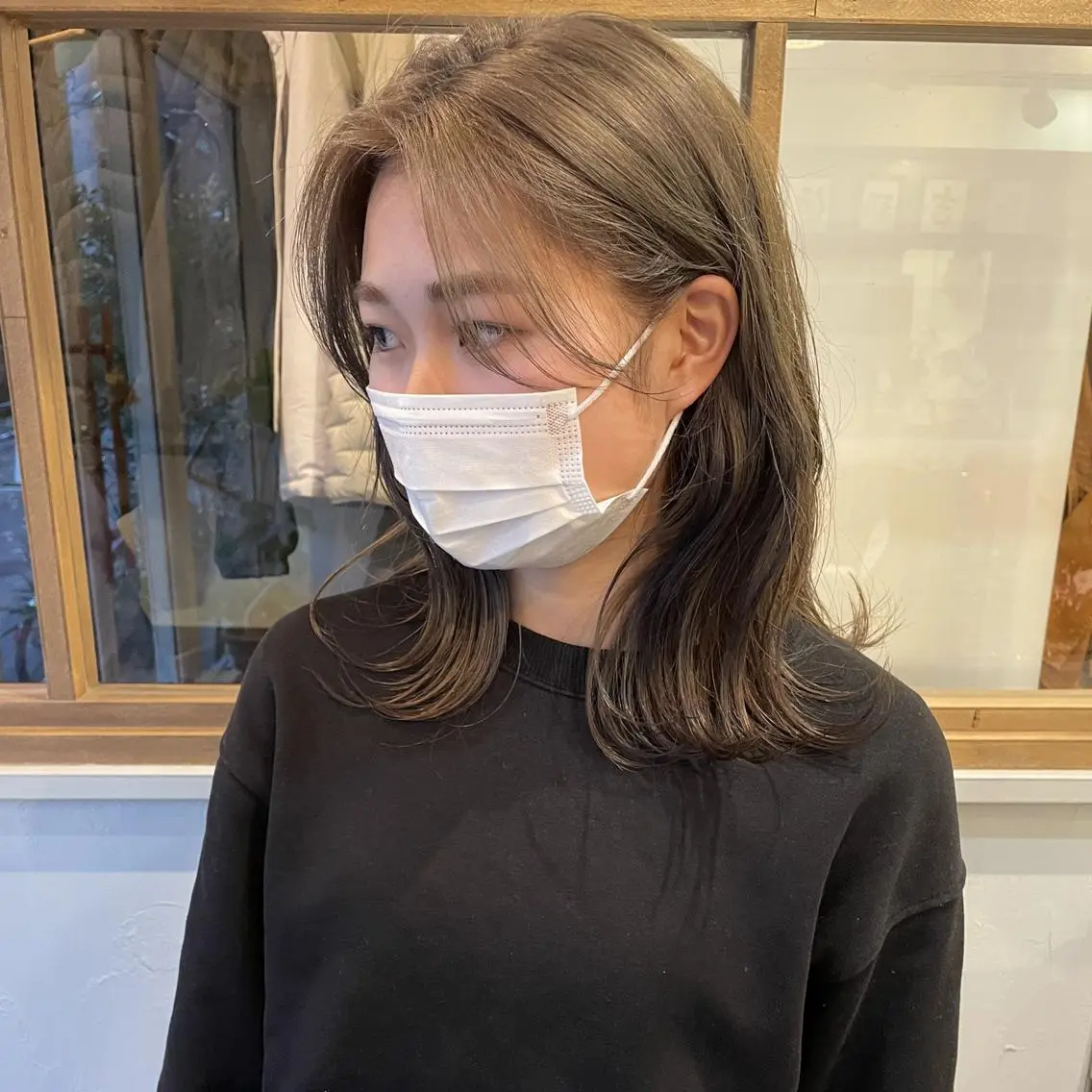 ミディアム カラー ヘアカラー 神戸元町店 スタッフのヘアスタイル