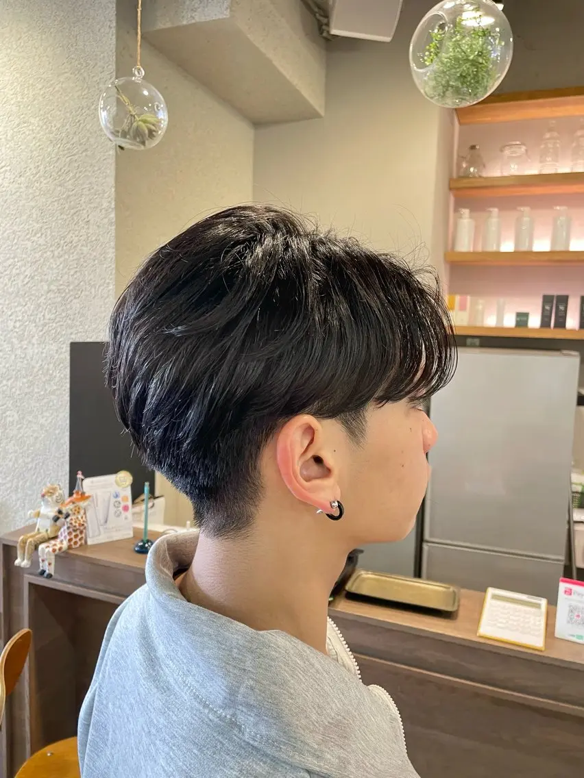 ショート メンズ メンズパーマ パーマ オオシマ ミユのヘアスタイル