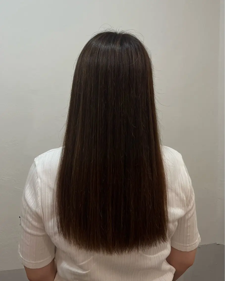 ロング カラー ブリーチ ブラウンカラー 透明感カラー デザインカラー ヘーゼル ヘアカラー トリートメント sayuri /大阪・心斎橋美容師のヘアスタイル