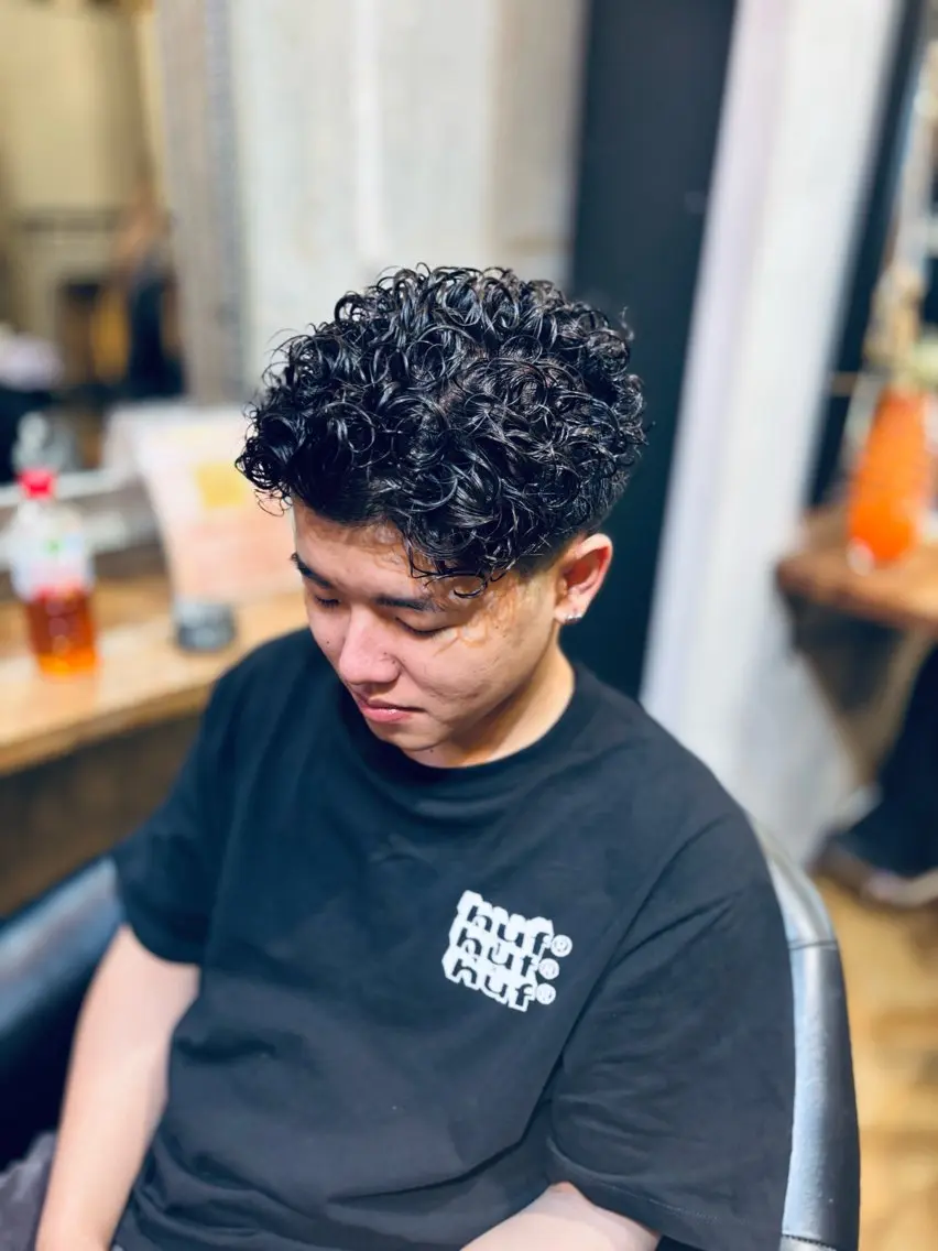 パーマ メンズ メンズパーマ モデル募集 YASUTOのヘアスタイル