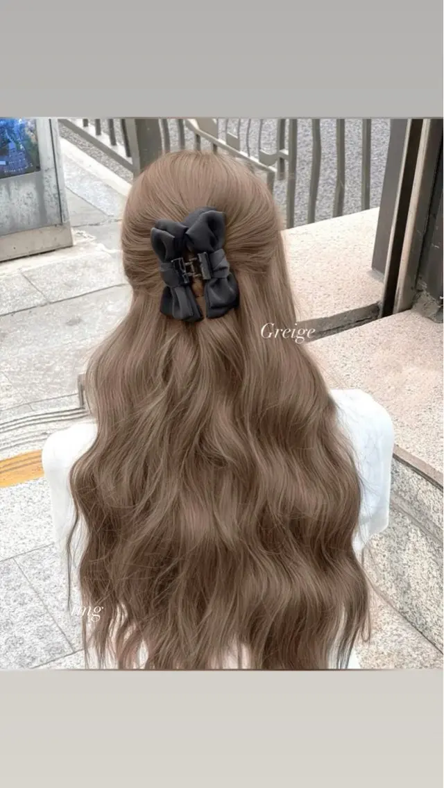 ロング ヘアカラー ヘッドスパ ヘアセット 🤍韓国艶ワンホン ヘアMayu🤍のヘアスタイル