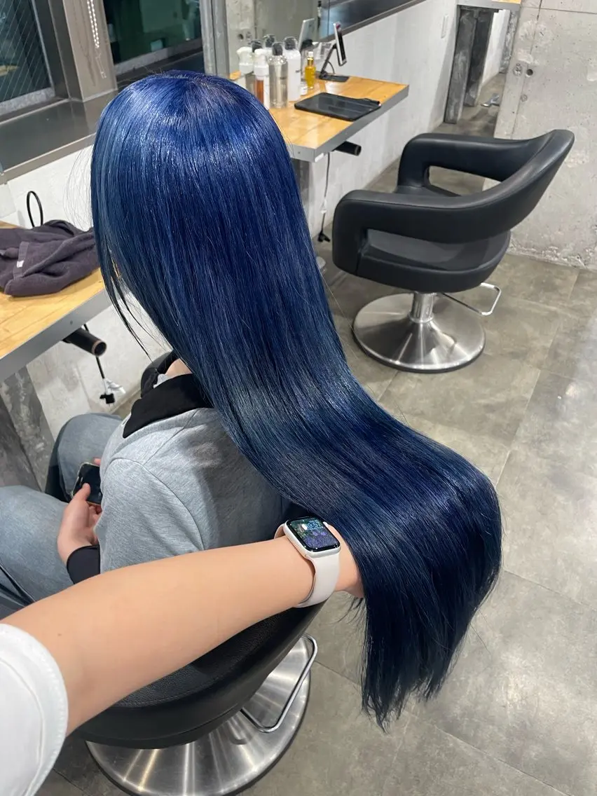 ロング カラー ヘアカラー ハイトーン 横浜💞ミオのヘアスタイル