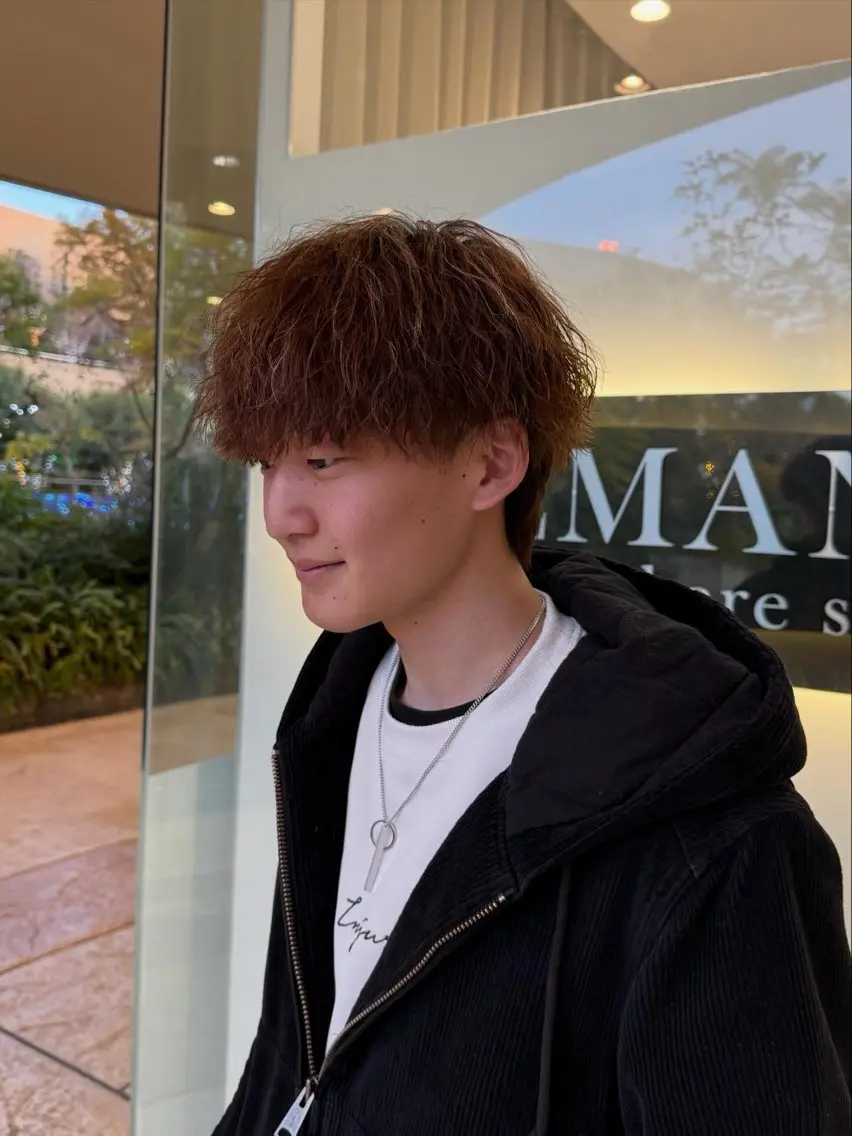 パーマ メンズ メンズパーマ 波巻きパーマ ニュアンスパーマ カット パーマ メンズ特化美容師 yuuriのヘアスタイル