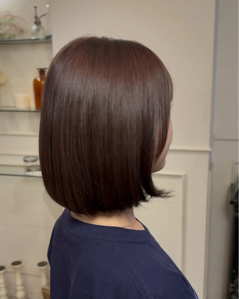 ミディアム カラー ブラウンカラー モカブラウン ヘアカラー Konomura Neneのヘアスタイル