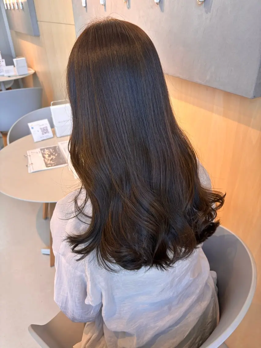 ロング カット 縮毛矯正 トリートメント 恒松 大毅のヘアスタイル