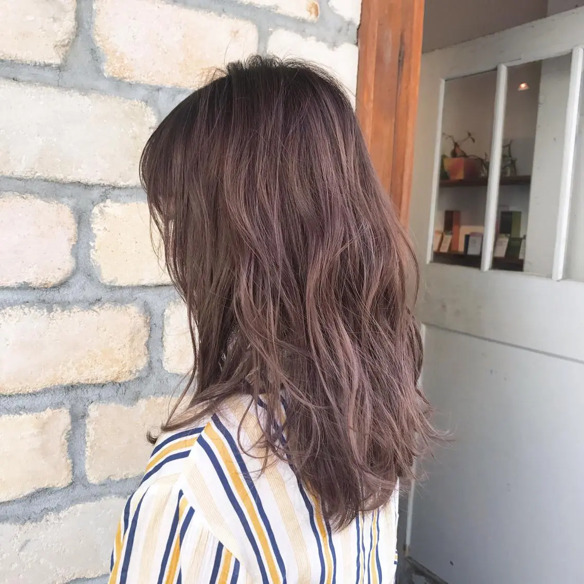ロング カラー ヘアアレンジ ブリーチ 透明感カラー ラベンダーカラー emme エミィ/立川のヘアスタイル