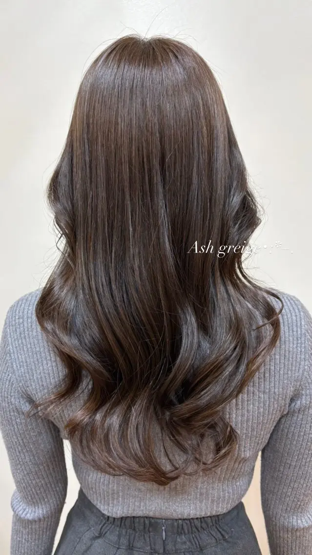 ロング カラー 髪質改善 ヘアカラー トリートメント ヘッドスパ カラーモデル募集中 🤍中島朱音🤍のヘアスタイル