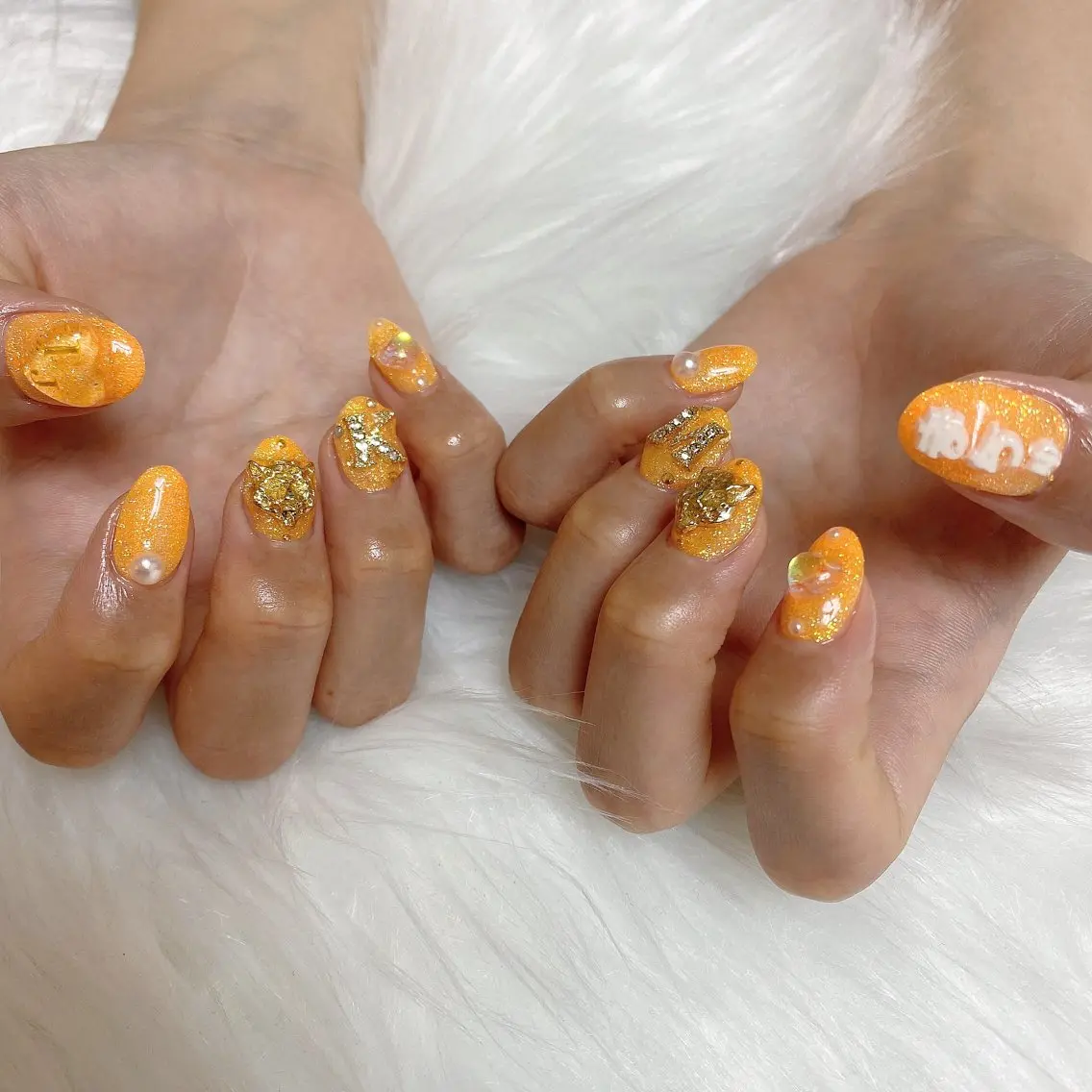 ミディアム 韓国風ヘア プライベートサロン nail miuのネイルデザイン
