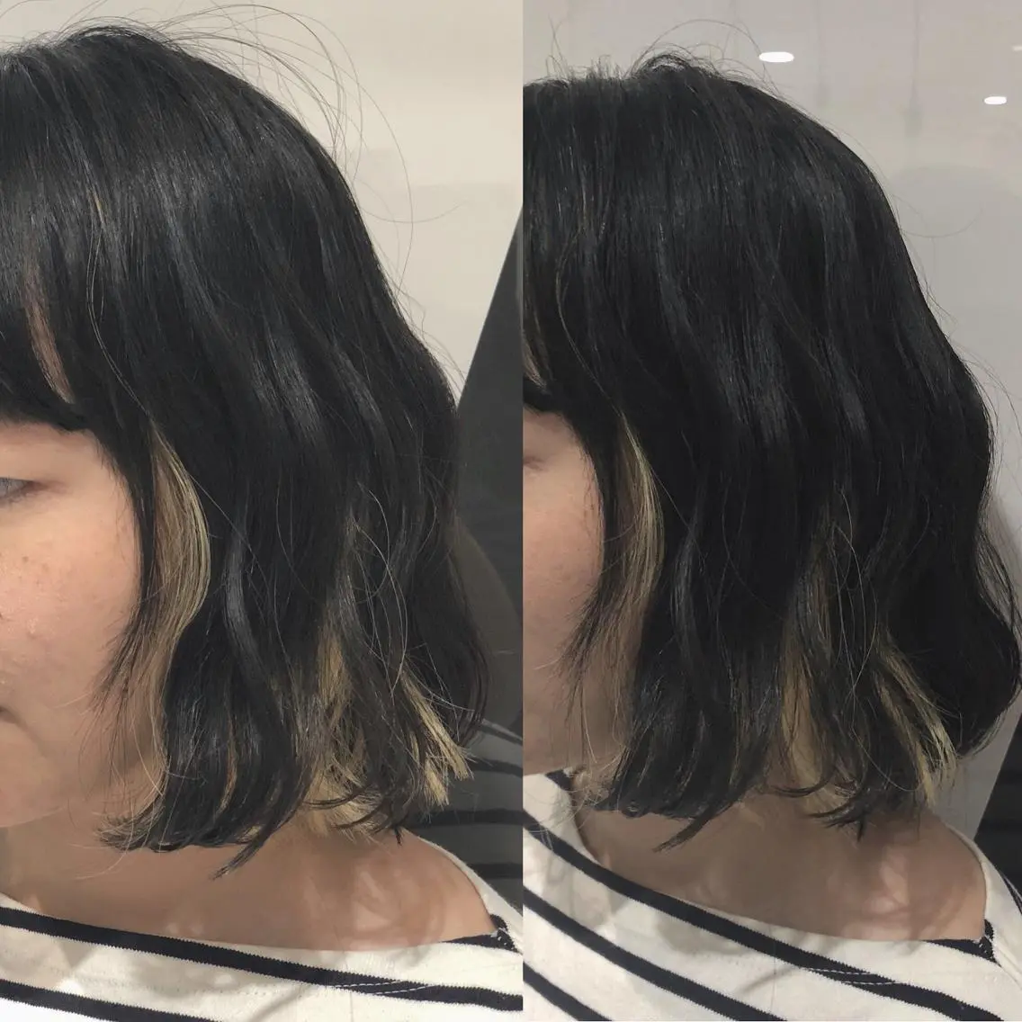 ショート カラー インナーカラー ボブ カット ヘアカラー 荒木 依莉亜のヘアスタイル