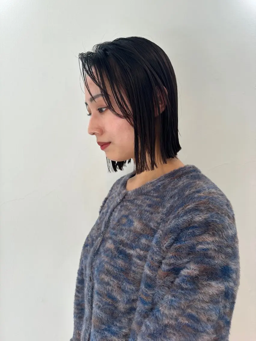 ショート ボブ ヘアカラー 竹中 彩音のヘアスタイル