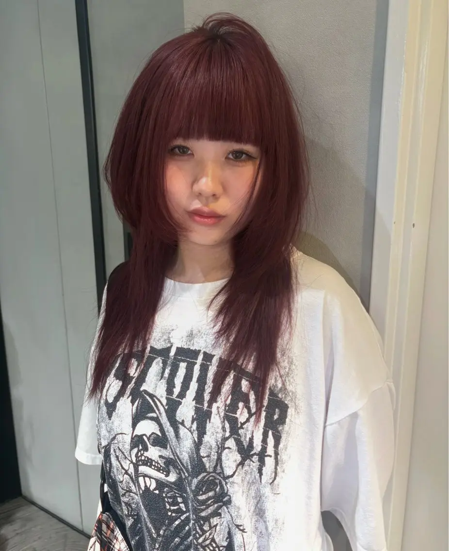 セミロング ヘアカラー ★心斎橋お洒落カラー ちどり★のヘアスタイル