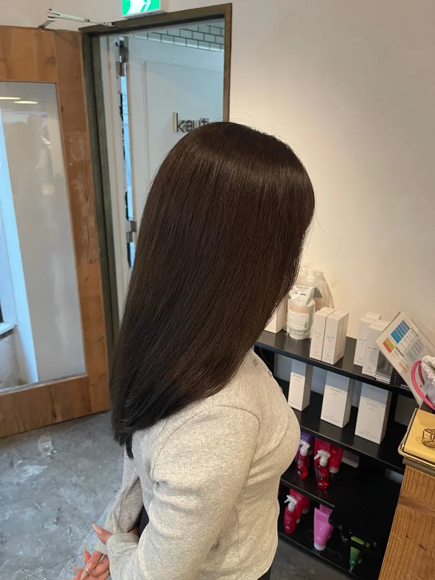 ロング カラー ブラウンカラー オリーブブラウン ヘアカラー 池袋/板橋 マツモトのヘアスタイル