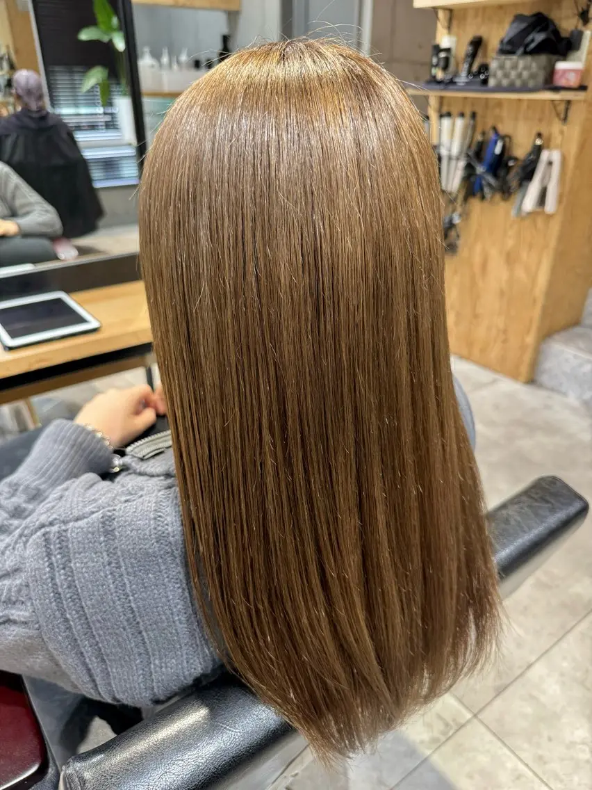 ロング カラー ベージュカラー オレンジ オレンジベージュ 😎newi池袋😎 ミタショウタのヘアスタイル