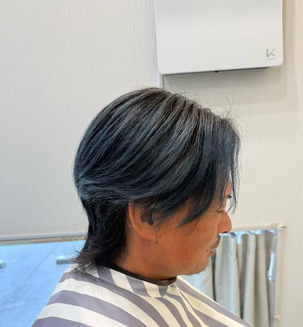 カラー メンズ カット 永井 天斗のヘアスタイル