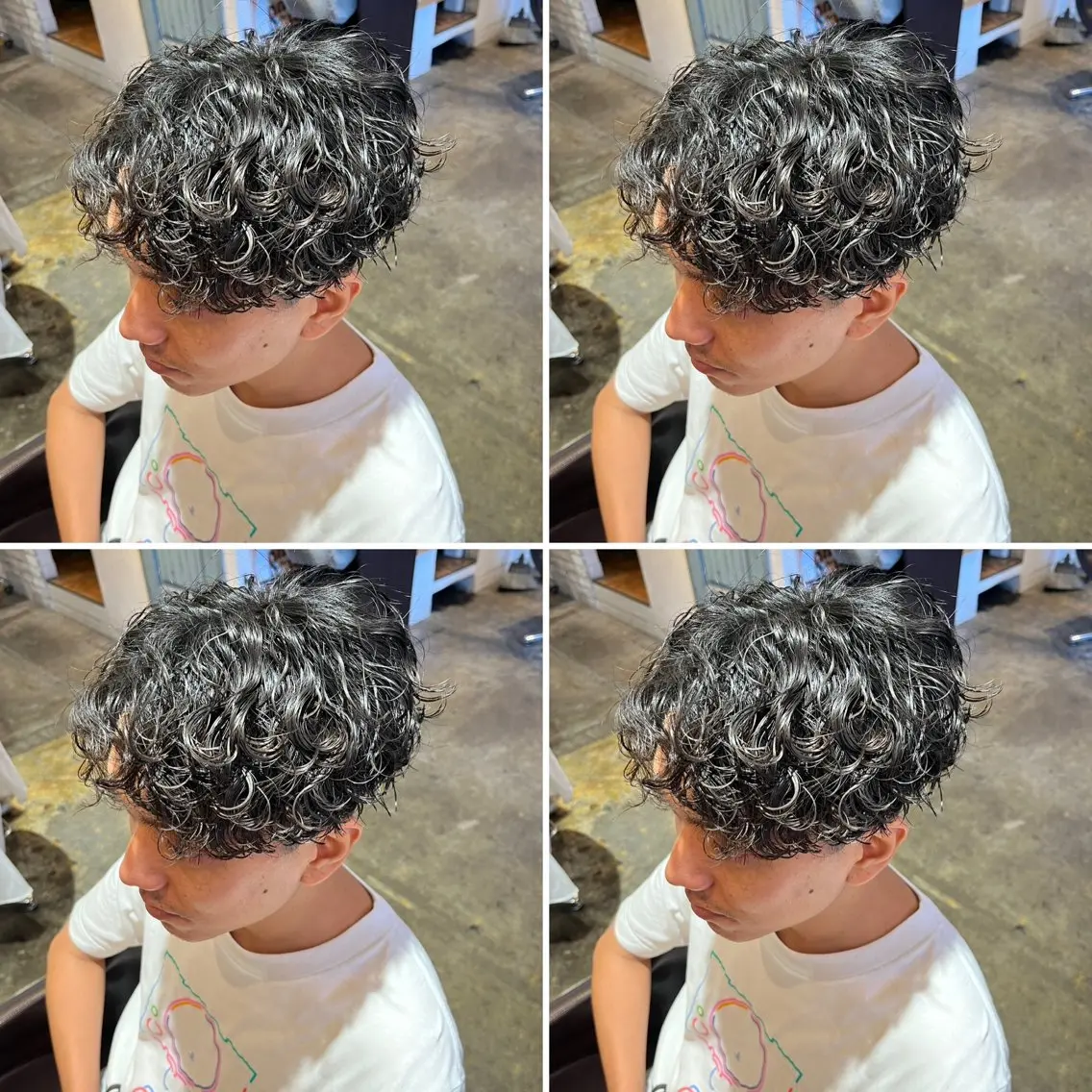 パーマ メンズ カット パーマ トリートメント ヘアセット メンズパーマ特化 望月謙二郎のヘアスタイル