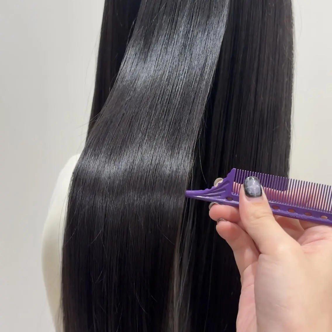 ロング カット 縮毛矯正 トリートメント 柔らかハイトーン/ 美髪💙ྀི/ミナルのヘアスタイル