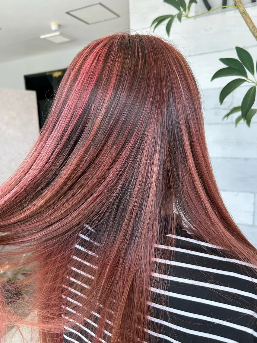 ロング カラー カット ヘアカラー トリートメント 宮原 佳奈のヘアスタイル