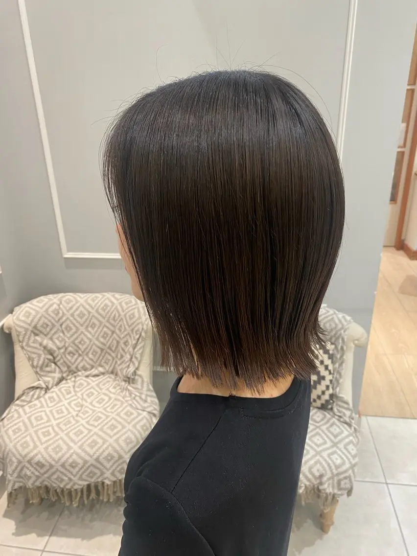 ショート ボブ 韓国ヘア🍒渡辺 咲🍒のヘアスタイル
