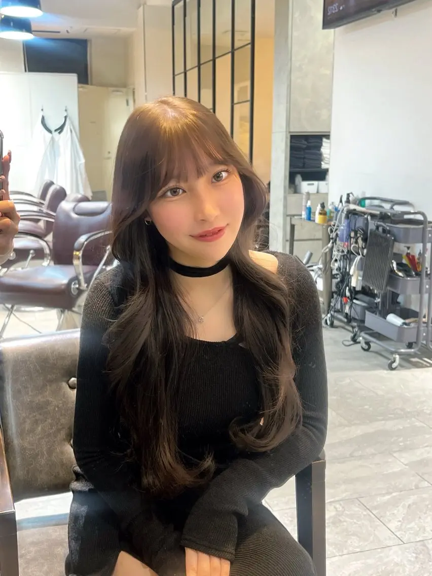 ロング カラー ヘアアレンジ ヘアカラー 🎀ハイトーン・艶 カラー HANA🎀のヘアスタイル