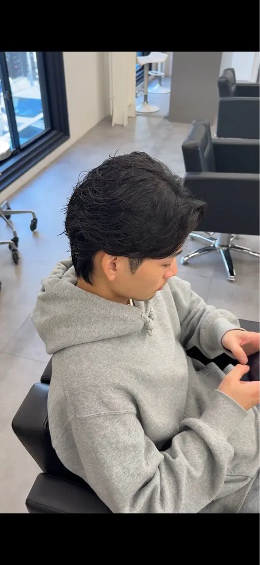ショート パーマ カット パーマ シミズ リキのヘアスタイル