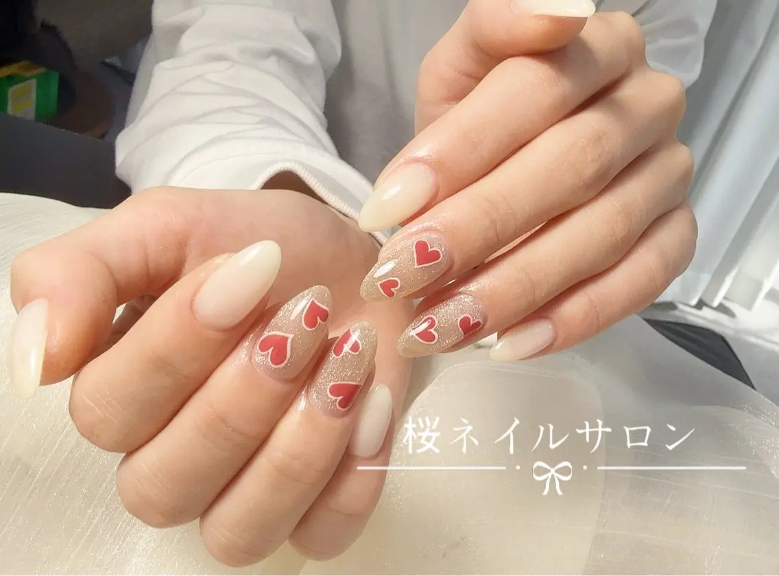 ネイル アートネイル フットネイル フレンチネイル ジェルネイル ニュアンスネイル ハンドネイル 桜 ネイルのネイルデザイン
