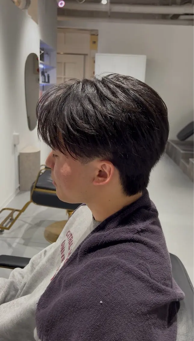 メンズ センターパート カット 札幌メンズ専門 星雅哉のヘアスタイル