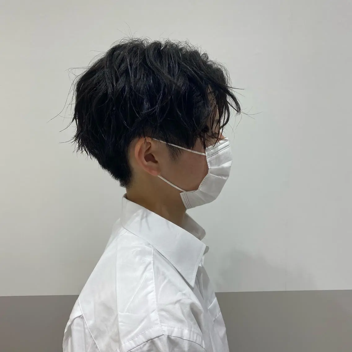 ショート パーマ メンズ センターパート メンズパーマ スパイラルパーマ 💫副店長💫 篠崎 はやとのヘアスタイル