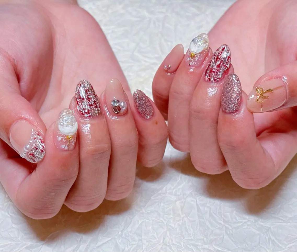 ネイル 冬ネイル クリスマス ハンドネイル ハンドケア ゆ か_Nails💫のネイルデザイン