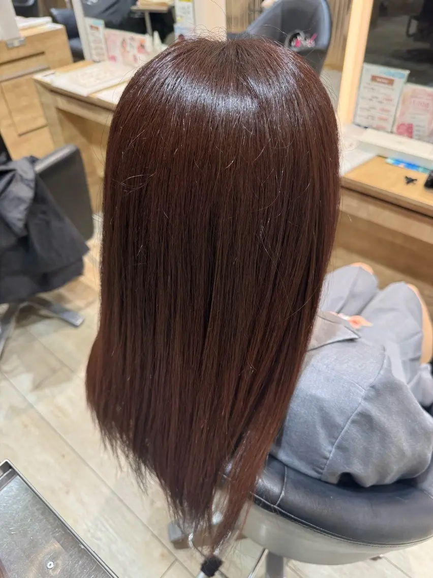 ロング はるひ☺︎ 曲がる縮毛矯正のヘアスタイル