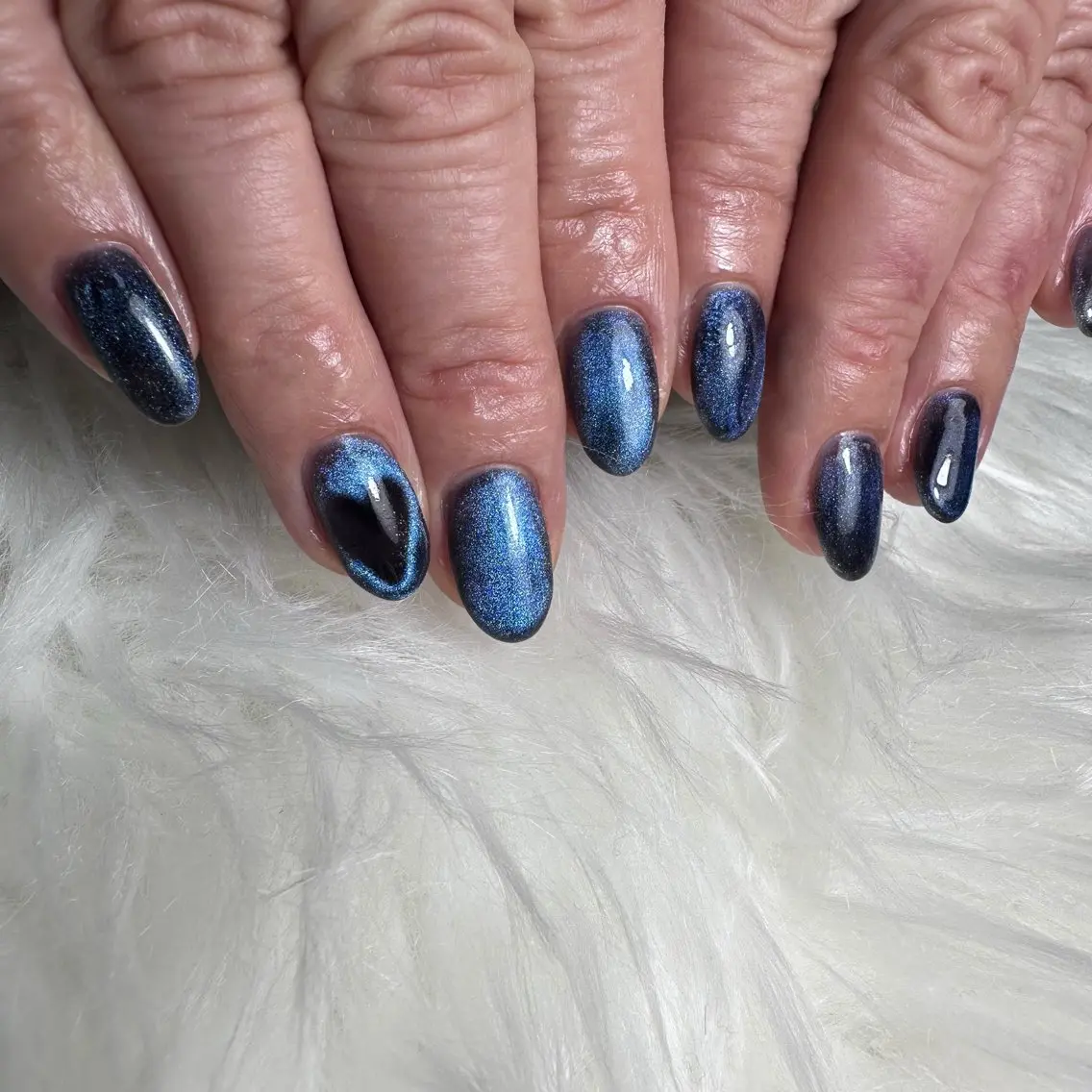 ネイル ハート マグネットネイル nail salon 凪のネイルデザイン