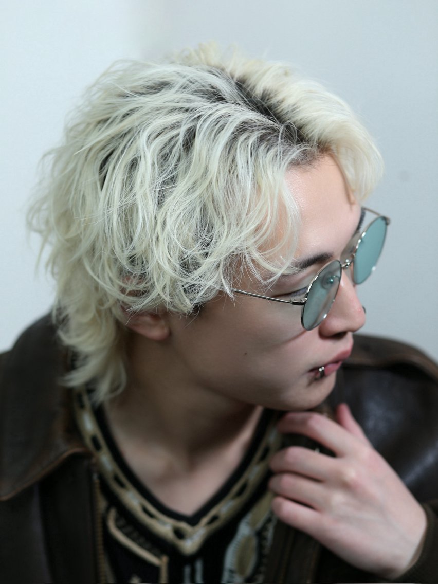 ショート ヘアアレンジ メンズ センターパート カット ヘアセット カット•パーマ特化/ 松下創斗のヘアスタイル