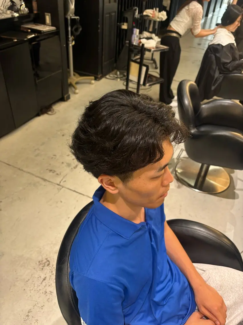 パーマ メンズ カット パーマ 井上 慈温のヘアスタイル
