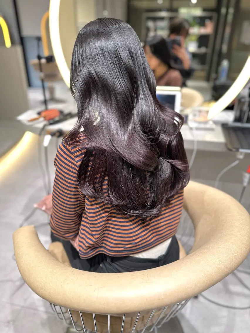 セミロング カット ヘアカラー トリートメント 《髪質改善✖️オリー ブ🧸》小嶋拓也のヘアスタイル