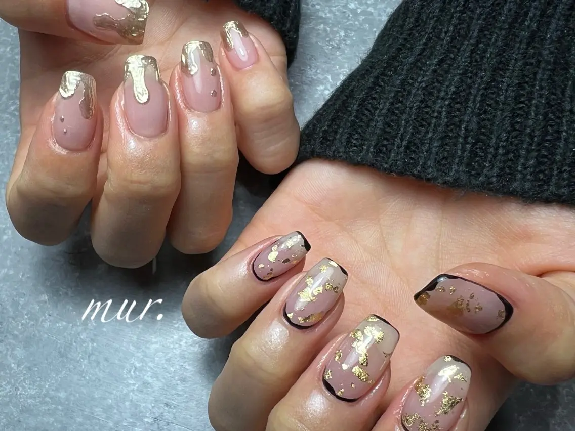 ネイル クリアネイル 成人式 ジェルネイル 韓国ネイル ミラーネイル nailsalon mur.のネイルデザイン